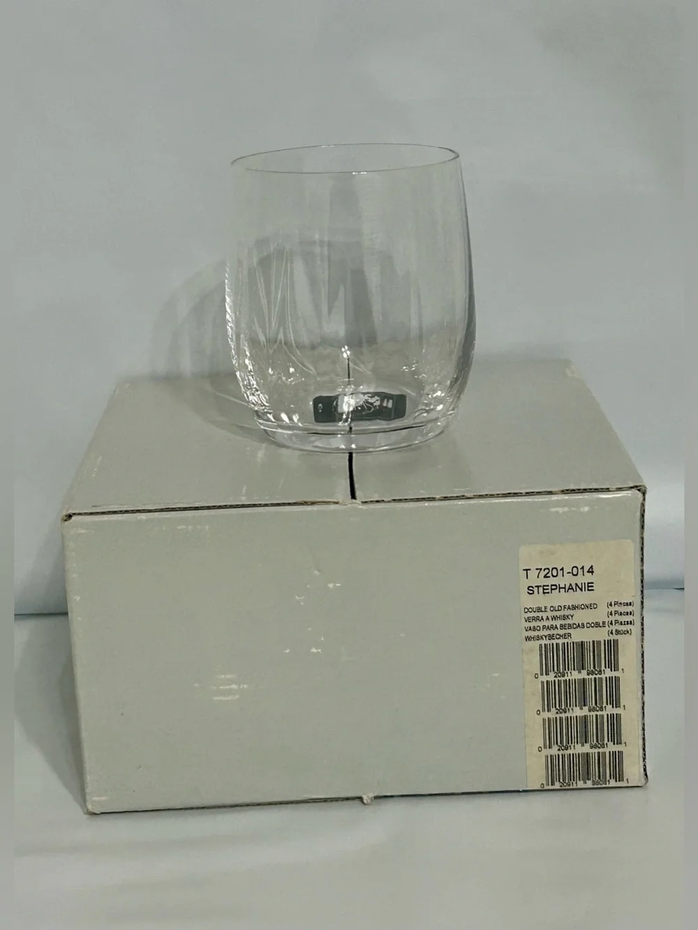 Mikasa STEPHANIE Double Old Fashioned Tumbler Set of 4 New in Box